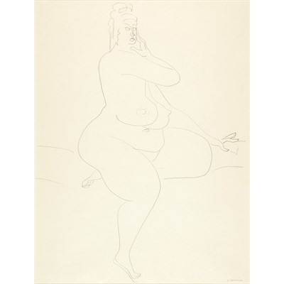 Lot 2 - Gaston Lachaise American, 1882-1935 Nude...
