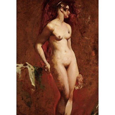 Lot 126 - William Etty English, 1787-1849 Standing...