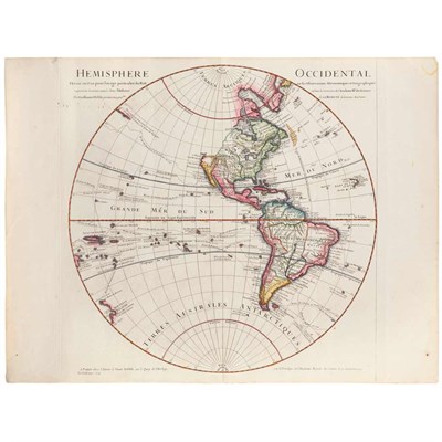 Lot 90 - [MAPS] DEL'ISLE, GUILLAUME. Hemisphere...