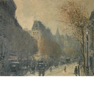 Lot 93 - G. Leroux French, 20th Century Paris Boulevard...