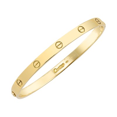 Lot 149 - Gold 'Love' Bangle Bracelet, Cartier