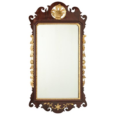 Lot 602 - George II Parcel Gilt Mahogany Mirror Mid 18th...