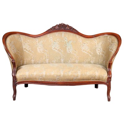 Lot 392A - Group of Rococo Revival Carved Mahogany Parlor...