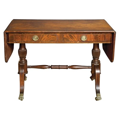 Lot 370 - Regency Style Mahogany Sofa Table Height 30...
