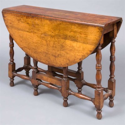 Lot 260 - William and Mary Style Maple Drop-Leaf Gate...