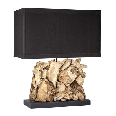 Lot 172 - Driftwood Puzzle Lamp Height with shade 22...