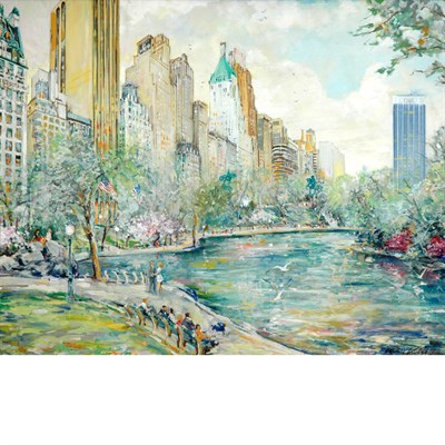 Lot 52 - Kamil Kubik American, b. 1930 Central Park...
