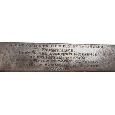Lot 402 - Scottish Basket Hilted Backsword Inscribed...