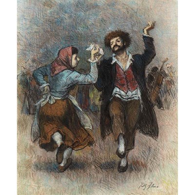 Lot 252 - Tully Filmus American, 1903-1998 Jewish Couple...