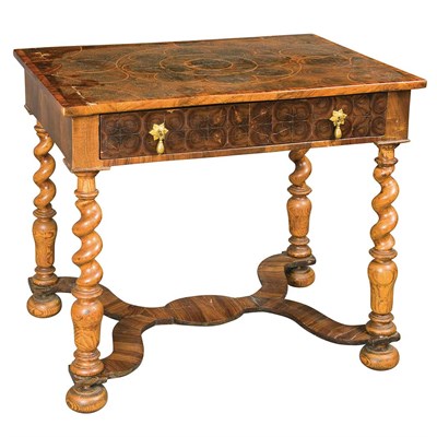 Lot 211 - William and Mary Oyster Veneered Oak and...
