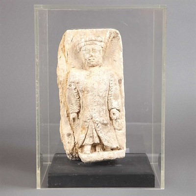 Lot 1102 - Asian Sandstone Figure Height 11 inches.