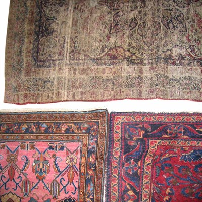 Lot 535 - Three Persian Rugs Comprising a Bibikabad rug,...