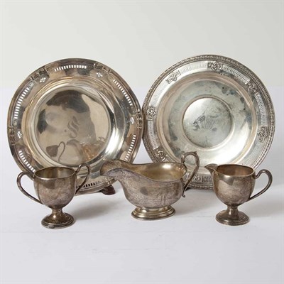 Lot 291 - Group of Sterling Silver Table Articles Total...