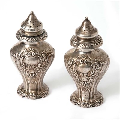 Lot 285 - Pair of Gorham Sterling Silver Casters Height...