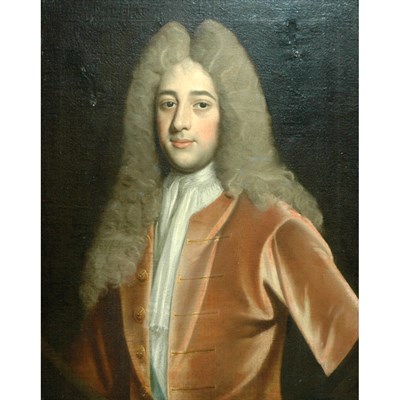 Lot 74 - Follower of Sir Godfrey Kneller Portraits of a...