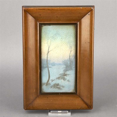 Lot 348 - Framed Rookwood Pottery Vellum Plaque...