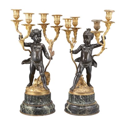 Lot 497 - Pair of Louis XVI Style Gilt and...