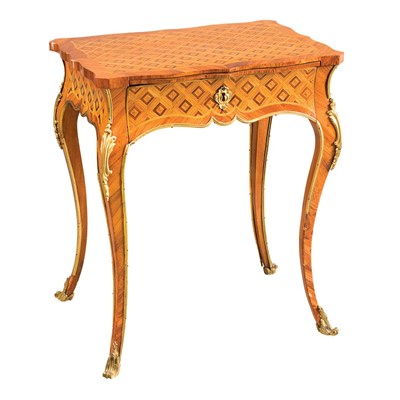 Lot 390 - Continental Rococo Gilt-Bronze Mounted...