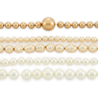 Lot 1187 - Group of Assorted Imitation Pearl Necklaces