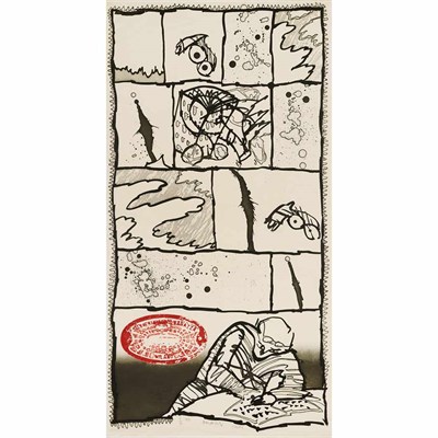 Lot 280 - Pierre Alechinsky (b. 1927) SCRIBE Color...