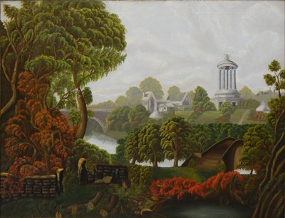 Lot 52 - American School 19th Century Landscape with...