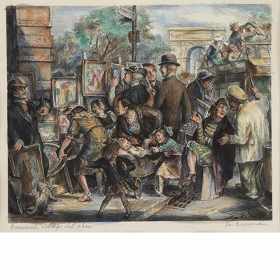 Lot 329 - Don Freeman (1908-1978) ART CURB MARKET...