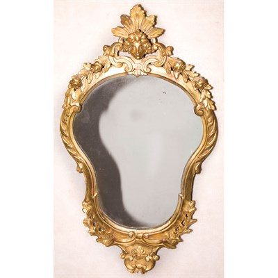 Lot 246 - Continental Rococo Style Gilt-Wood Mirror...