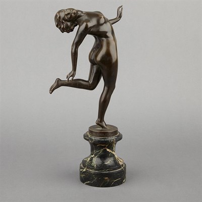 Lot 407 - Austrian Art Deco Bronze Figure of a Female...