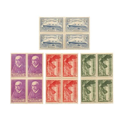 Lot 1006 - France Mint Blocks 1935 to 1941 Attractive...