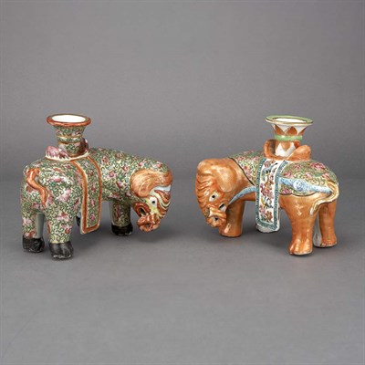 Lot 317 - Two Similar Chinese Export Famille Rose...