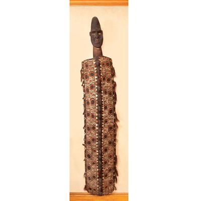 Lot 1106 - African Polychrome Painted Carved Wood Figural...