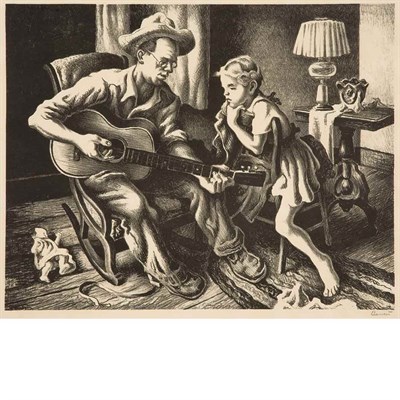 Lot 147 - Thomas Hart Benton (1889-1975) THE MUSIC...