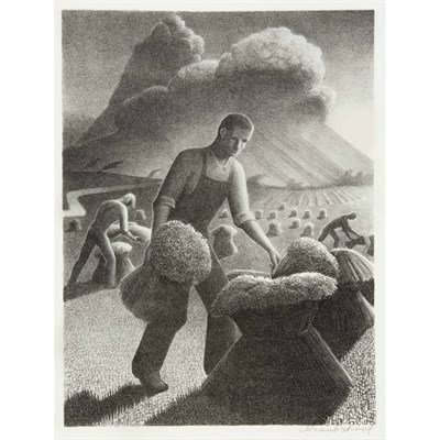 Lot 268 - Grant Wood (1891-1942) APPROACHING STORM (COLE...