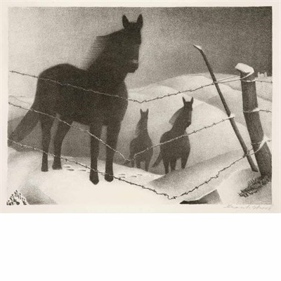 Lot 267 - Grant Wood (1891-1942) FEBRUARY (COLE 17)...