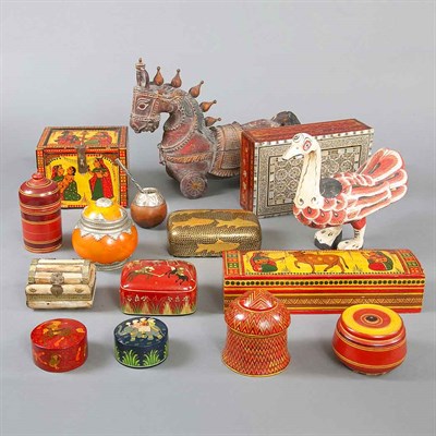 Lot 1114 - Group of Indian and Asian Table Decorations...