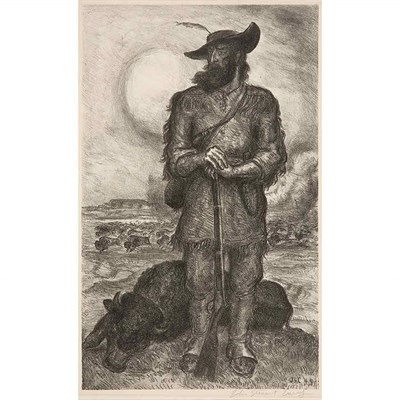 Lot 190 - John Steuart Curry (1897-1946) THE PLAINSMAN...