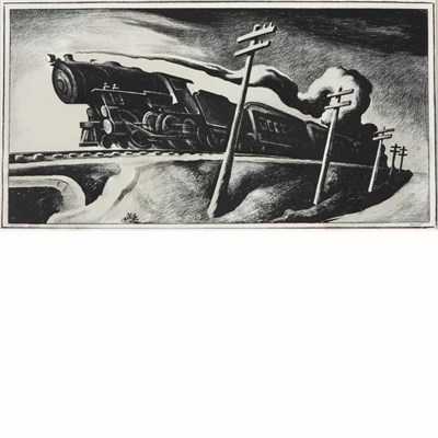 Lot 102 - Thomas Hart Benton (1889-1975) GOING WEST...