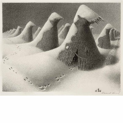 Lot 257 - Grant Wood (1891-1942) JANUARY (COLE 3)...