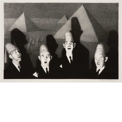 Lot 265 - Grant Wood (1891-1942) SHRINE QUARTET...