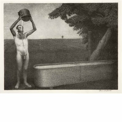 Lot 260 - Grant Wood (1891-1942) SULTRY NIGHT (COLE 6)...