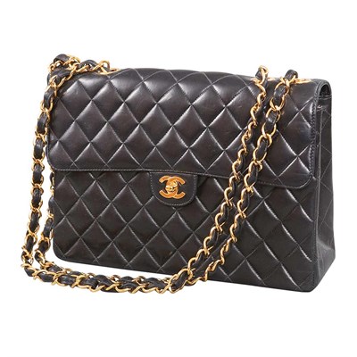 Lot 1144 - Chanel Quilted Leather Bag With card of...