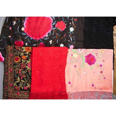 Lot 1145 - Group of Lady's Scarfs Comprising a Givenchy...