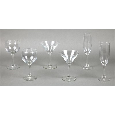 Lot 1210 - Set of Glass Stemware From Elaine's Bar...
