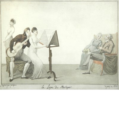 Lot 145 - French School 19th Century La Lecon De Musique,...