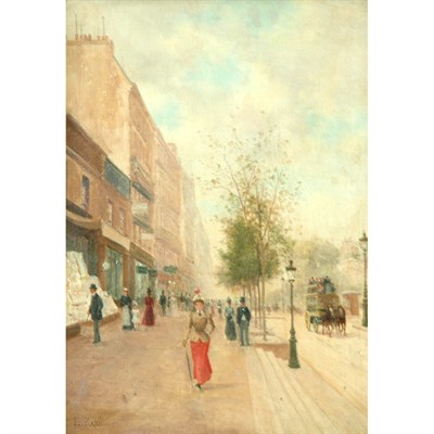 Lot 1031 - French School 19th Century Le Boulevard Signed...