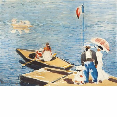 Lot 211 - George Benjamin Luks American, 1867-1933 On...