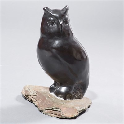 Lot 1043 - Peggy Goldstein 20th Century Owl Stone Height...