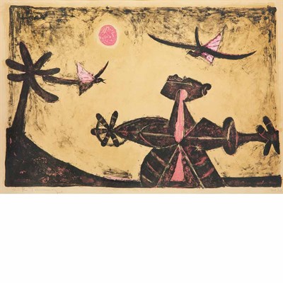 Lot 252 - Rufino Tamayo (1899-1991) OBSERVADOR DE...
