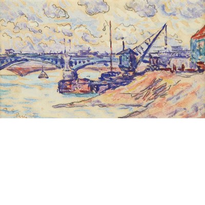 Lot 27 - Paul Signac French, 1863-1935 Construction...