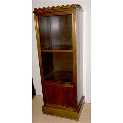 Lot 420 - Pair of Brass Inlaid Rosewood Bookcases Height...